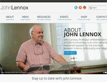 Tablet Screenshot of johnlennox.org